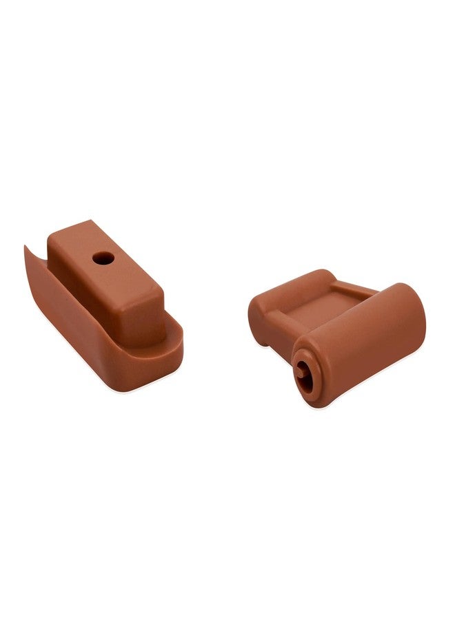 XTPTFABS 1078110141 Brown Sun Visor Clip Fits for 1972-1989 Mercedes Benz R107 SL W107 280SL / 300SL / 350SL / 380SL / 450SL / 560SL(1SET Brown) - Image 1